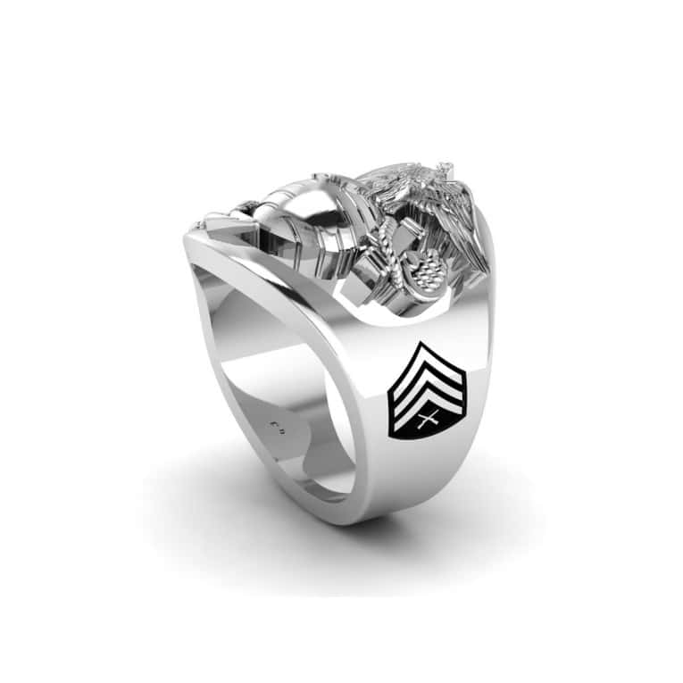THE MARINE CORPS RING ~ RANK AND YEARS OF SERVICE _10