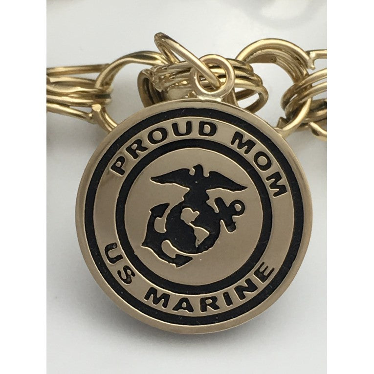 14K-GOLD-MARINE-MOM-CHARM-BRACELET