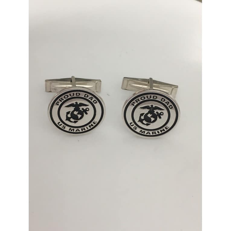 PROUD MARINE DAD CUFFLINKS _1