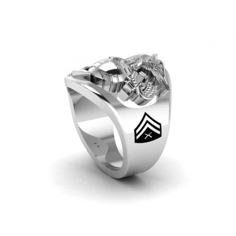 THE MARINE CORPS RING ~ RANK AND YEARS OF SERVICE _3