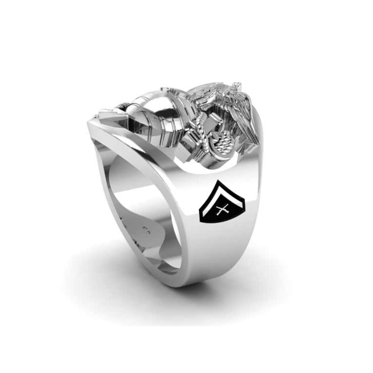 THE MARINE CORPS RING ~ RANK AND YEARS OF SERVICE _6