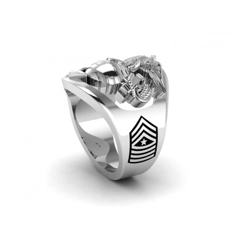 THE MARINE CORPS RING ~ RANK AND YEARS OF SERVICE _9