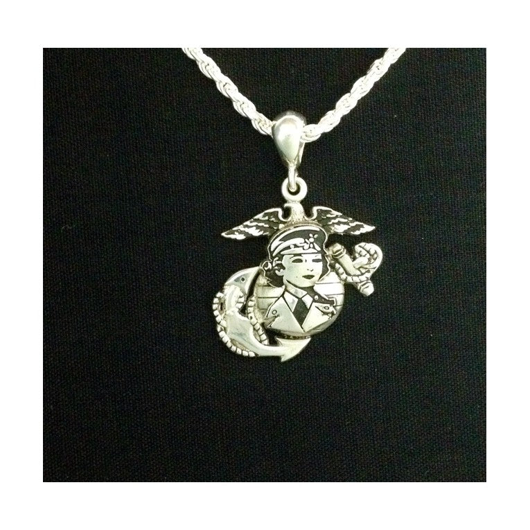 WOMEN MARINE STERLING SILVER PENDANT