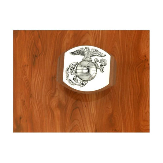 LARGE SOLID SILVER MARINE CORPS SIGNET RING FOR MEN