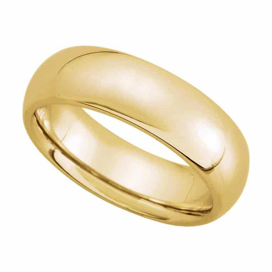 COMFORT FIT GOLD WEDDING BAND