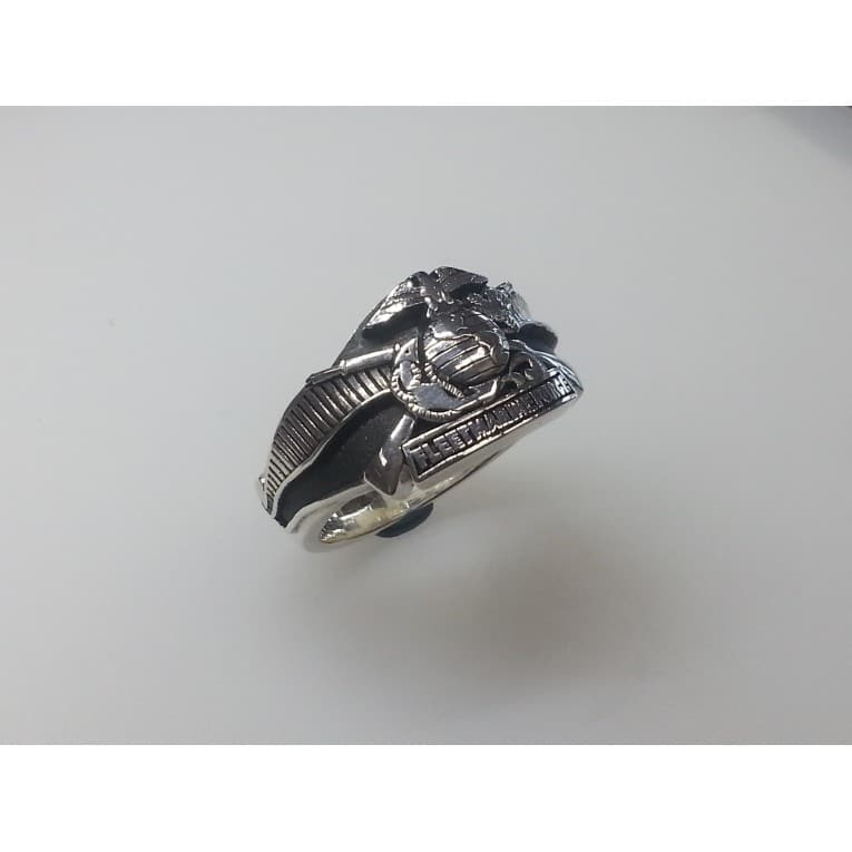 FLEET MARINE FORCE STERLING SILVER RING