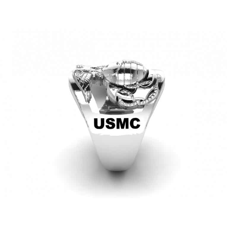 MR40 MARINE CORPS RINGS WITH RANK AND USMC