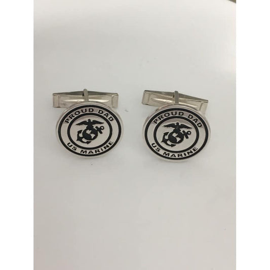 PROUD MARINE DAD CUFFLINKS _1