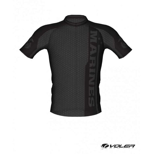 USMC CYCLING CLUB JERSEY BLACK MADE IN THE USA