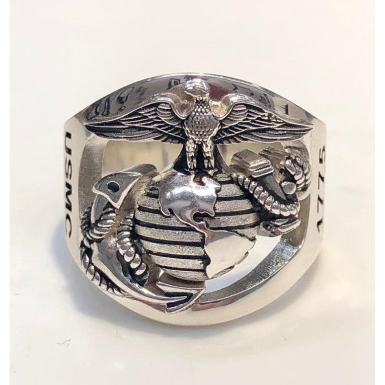 Continuum Silver Marine Corps rings